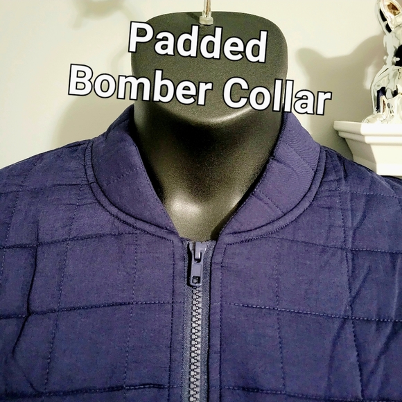 🔥NWT The Get Women’s XL Quilted Cropped Bomber Jacket - Picture 6 of 16